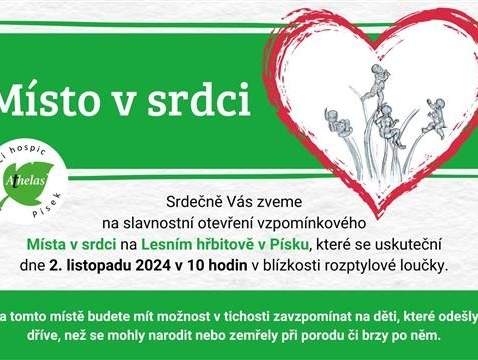 Na Lesním hřbitově město vybudovalo vzpomínkový prostor nazvaný Místo v srdci